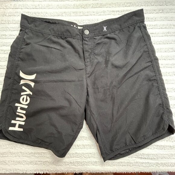 Hurley Supersuede Mens Shorts Size 7 Black Beachrider Boardie Surf Swimwear - Picture 1 of 9